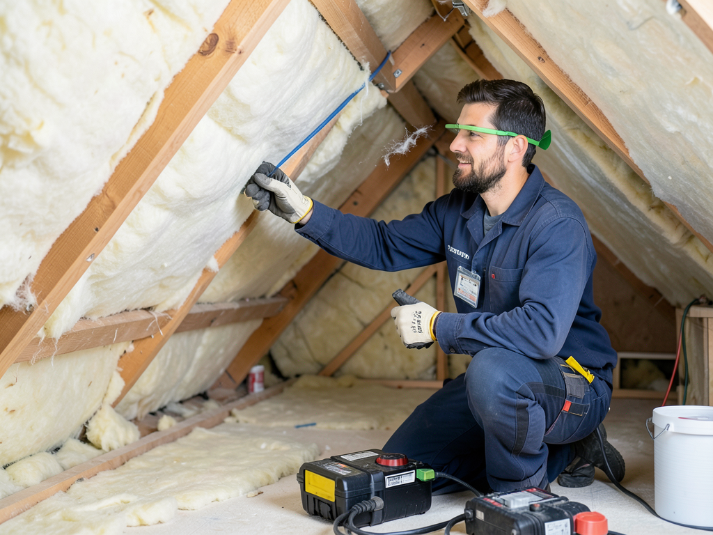 Combine attic insulation and hvac upgrades for a c