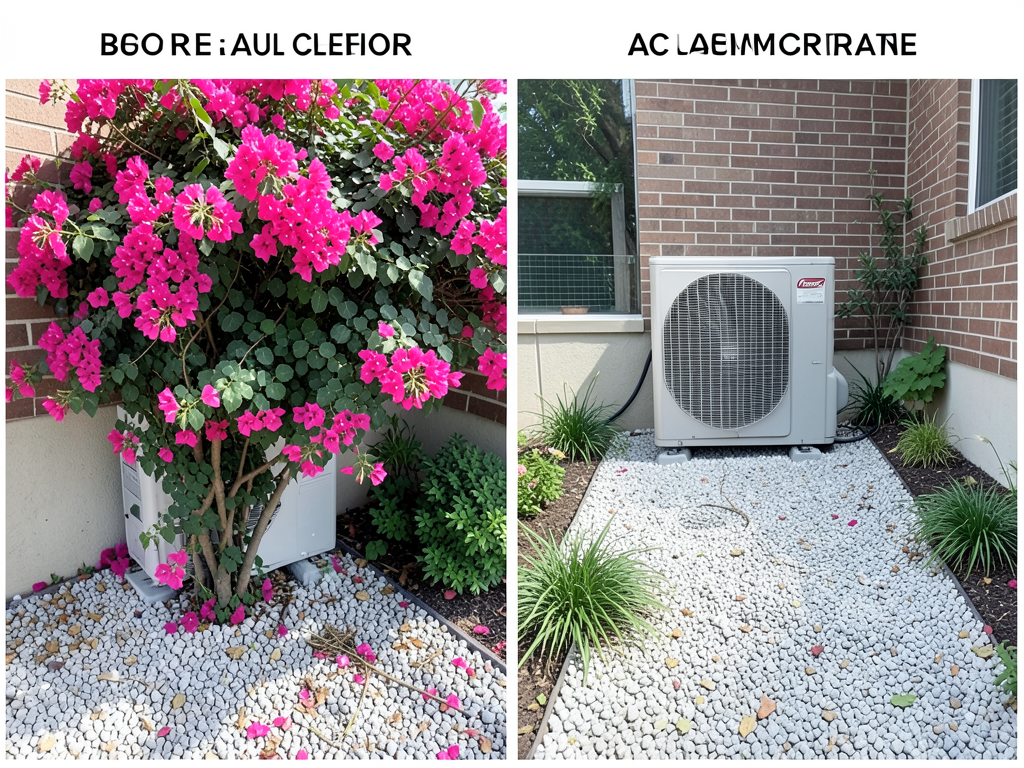 Why Pretty Bougainvillea Vines are Actually Dangerous for Your Outdoor AC Unit